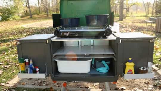 The Ultimate Grab and Go Camp Kitchen from Camp Caddy