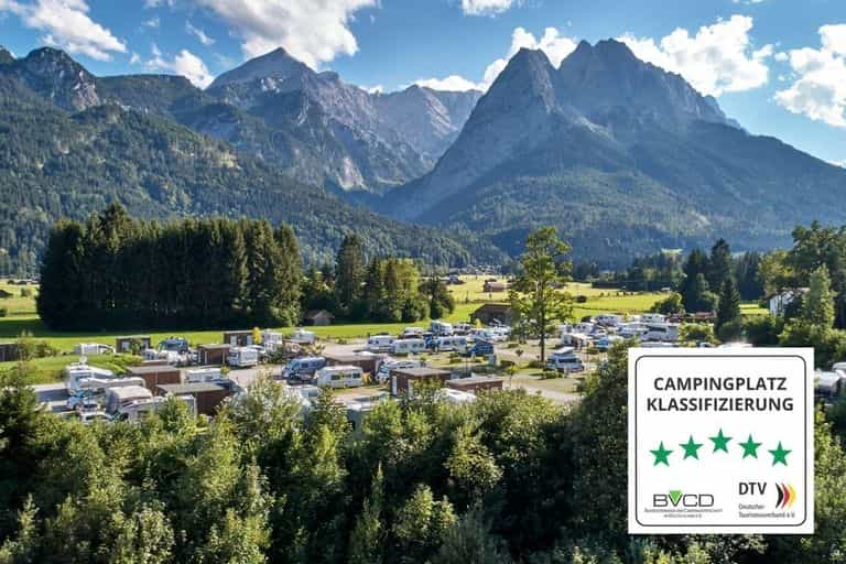 Sternebewertungen von Campingplätzen