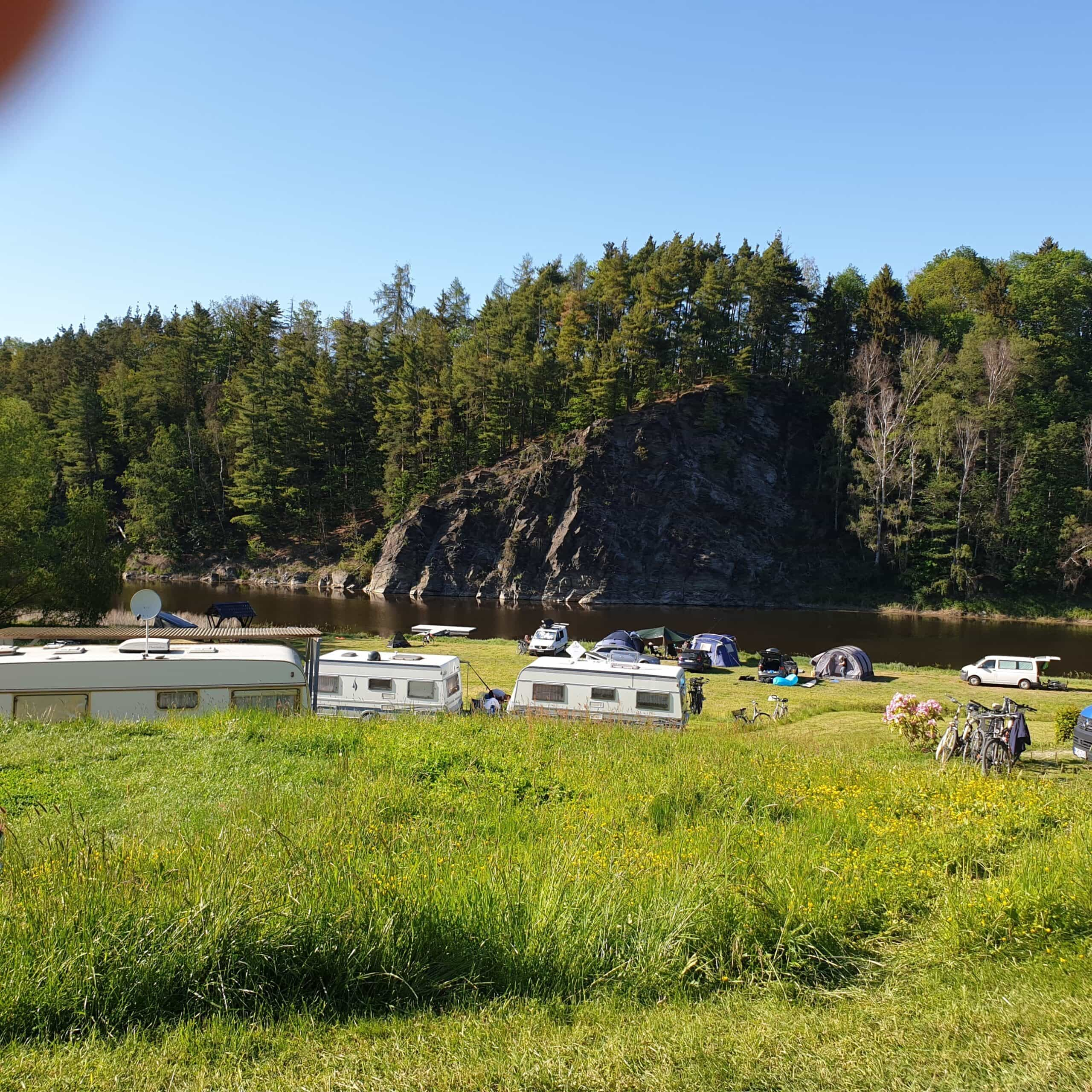 Ruhe und Entspannung beim Camping Trepplesfelsen in Harra