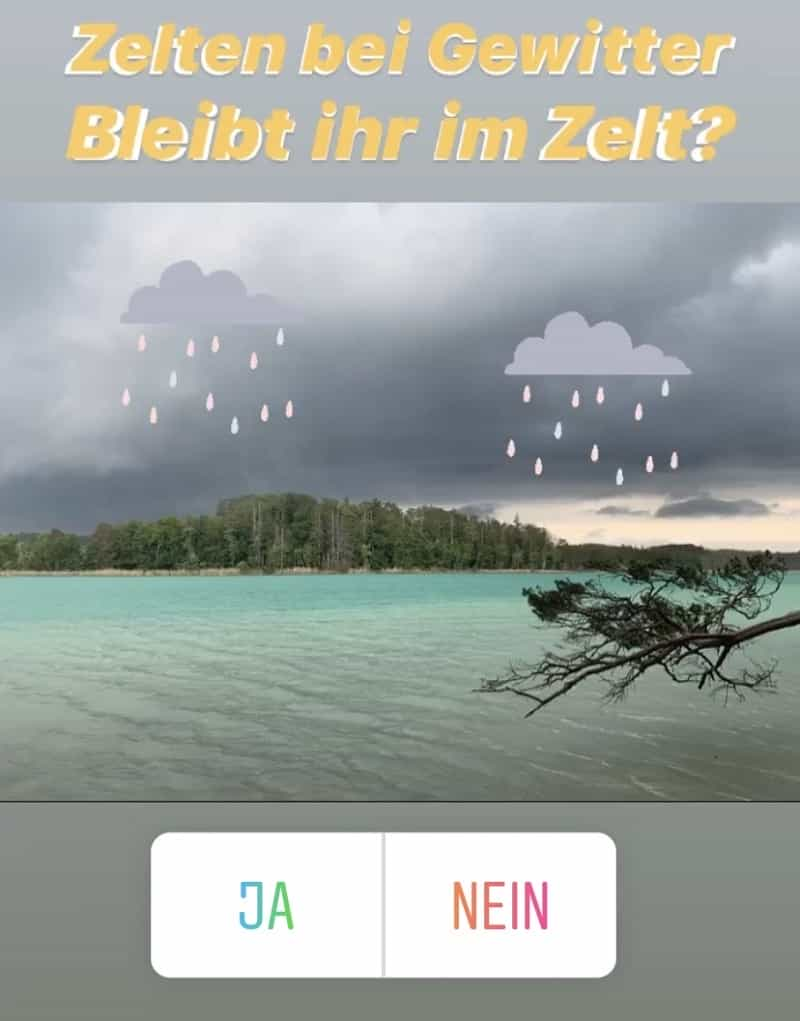 Zelten bei Gewitter: 10 Tipps