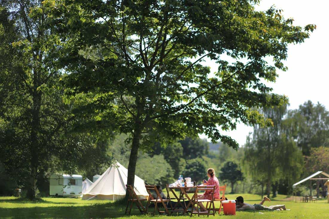 Gouarec Campsite on the Nantes-Brest Canal