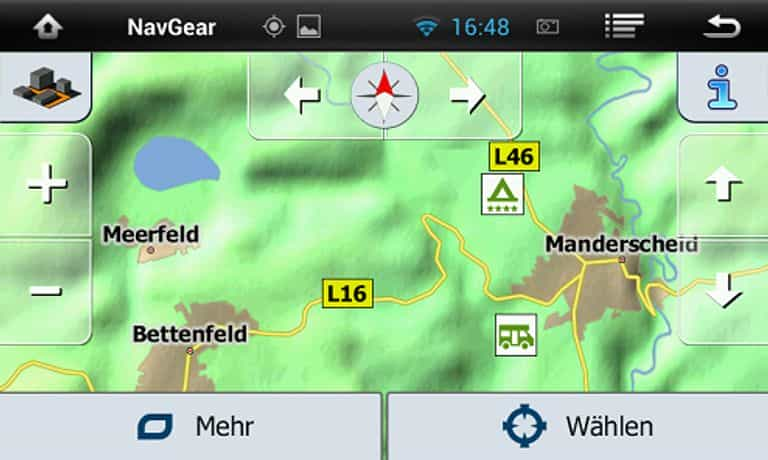 Camping-Daten fürs Navigationsgerät