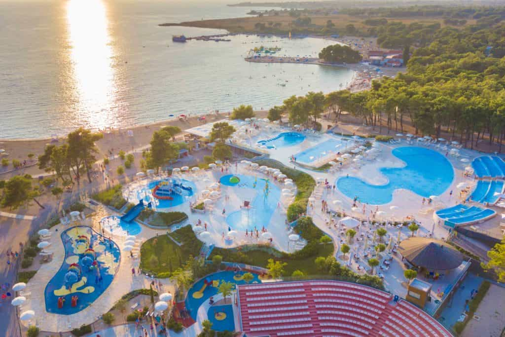 Campingplätze mit den schönsten Wasserparks in Kroatien