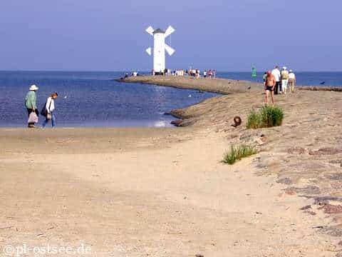 Hundestrand Swinemünde Swinoujscie an der Ostsee in Polen