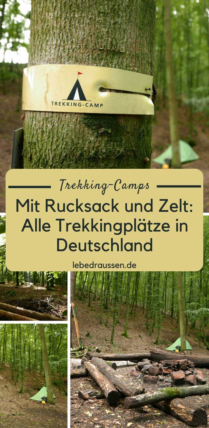 Mit Rucksack und Zelt: alle Trekkingplätze in Deutschland