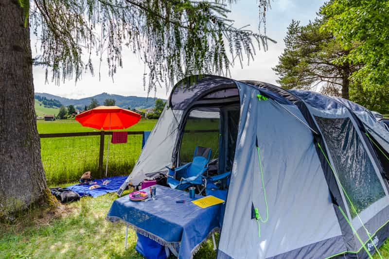 Lakeside Camping near Zug: Camping  Unterägeri