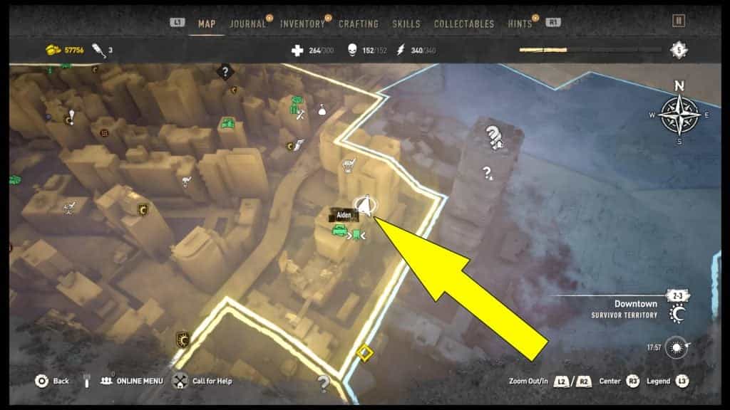 Dying Light 2 Downtown Thugs Bandit Camp Safe Code Location