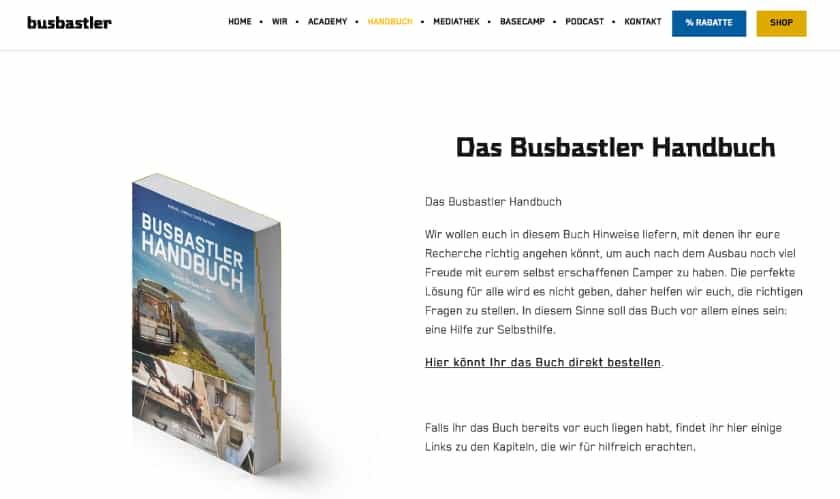 Bücher für Deinen Camper Ausbau