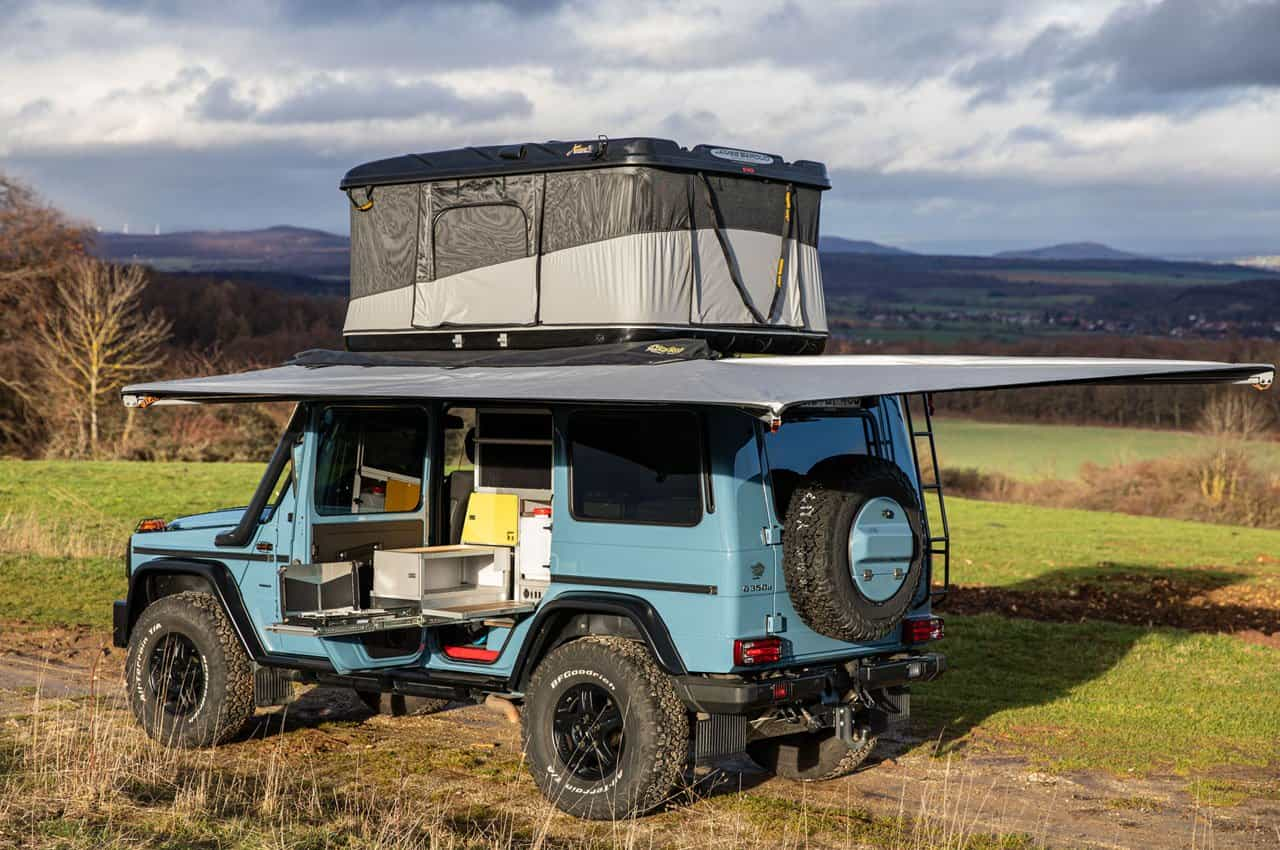 Terracamper turns Mercedes G Wagon into an equipped off-grid camper van with Tecrawl conversion kit