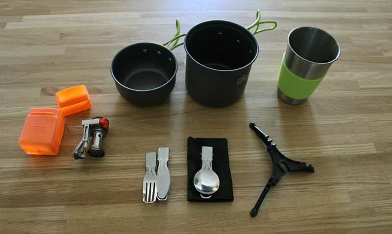 Odoland Camping Stove Cookware Kit Review