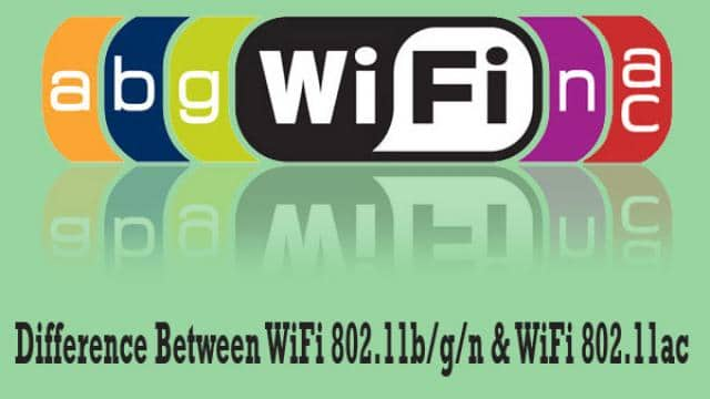 Difference between WiFi 802.11 b/g/n vs 802.11ac on Laptops