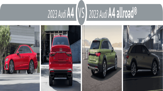 Audi A4 Showdown in Columbus: 2023 Audi A4 vs 2023 Audi A4 allroad