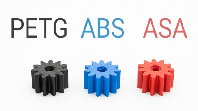 PETG vs ABS vs ASA