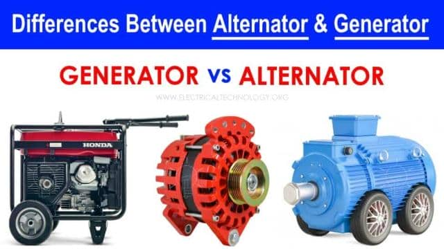 Difference Between Alternator and Generator with Comparison