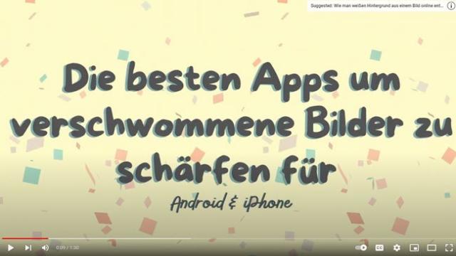 Die besten Apps um verschwommene Bilder zu schärfen für Android & iPhone