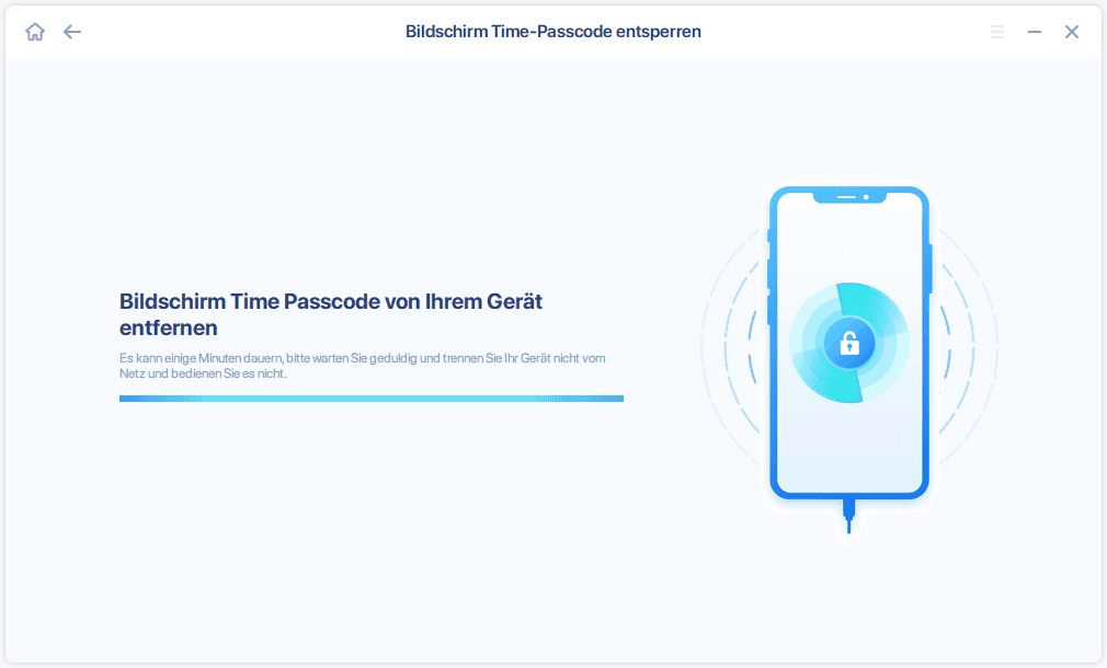 Bildschirm Time-Passcode entfernen