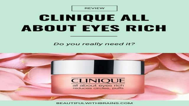 Can Clinique All About Eyes Rich Eye Cream Really Get Rid Of Dark Circles & Puffy Eyes?