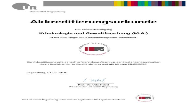 Kriminologie und Gewaltforschung M.A.