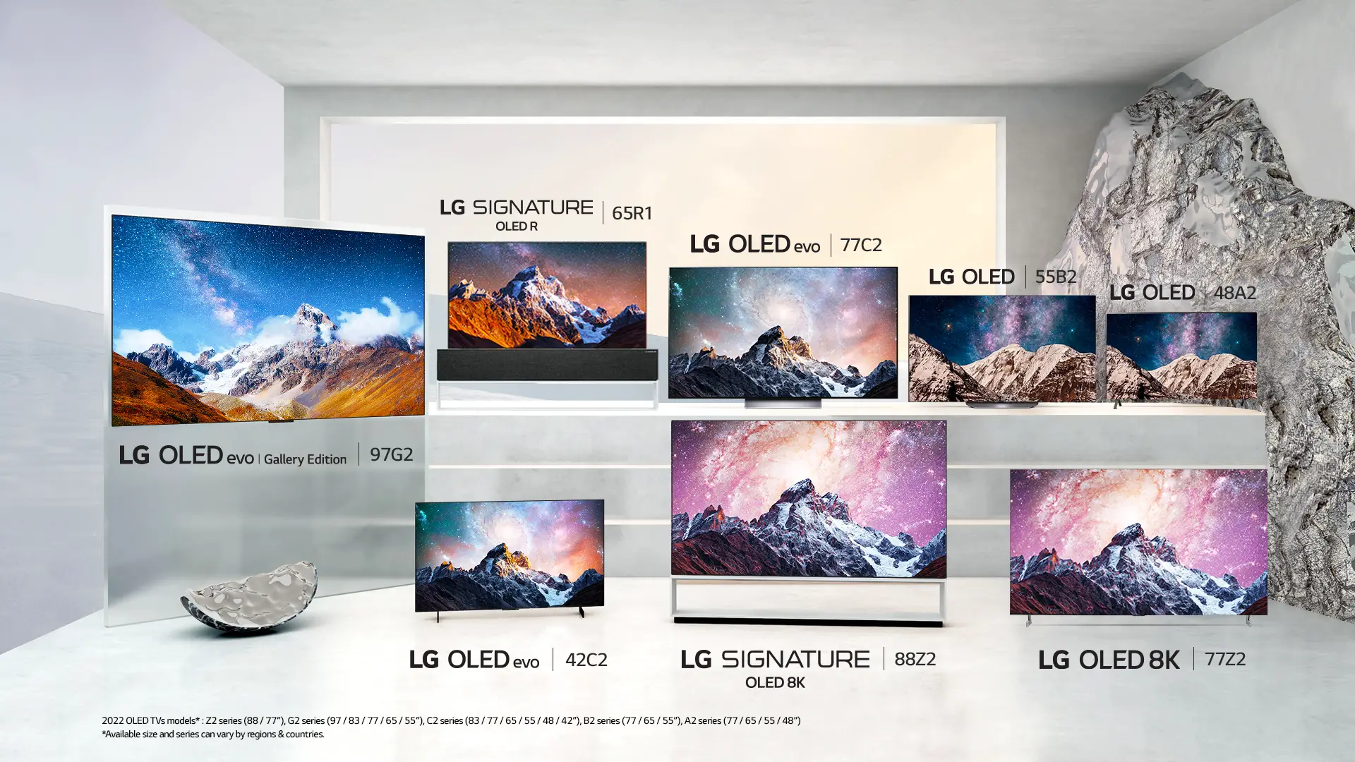 LG OLED Serie 2022: Übersicht und Unterschiede LG OLED Serie 2 aus 2022 (A2, B2, C2, G2, Z2)