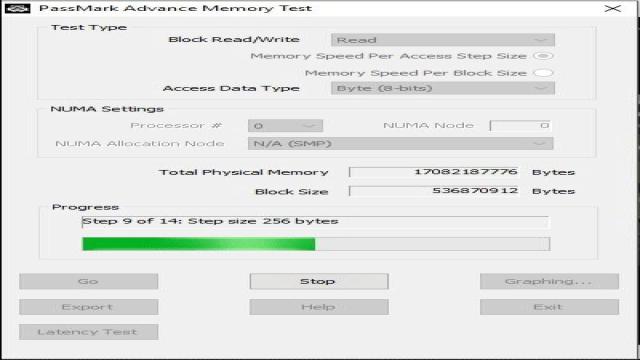 Memory benchmark - test your memory speed