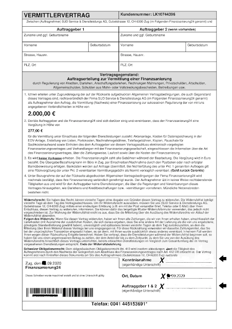 SUD Service & Dienstleistungs AG – Erfahrungen eines Verbrauchers - Verbraucherdienst e.V.