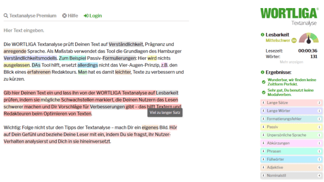 5 kostenlose Textanalyse Analyse Tools für bessere Texte