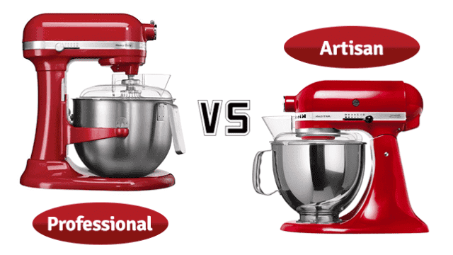 KitchenAid Artisan Food Mixer vs Professional Range – The Differences