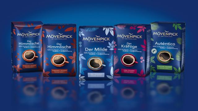 Bester Geschmack in neuem Gewand: Umfassender Design-Relaunch von Mövenpick Kaffee