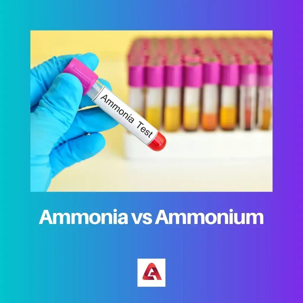 Ammoniak vs. Ammonium: Unterschied und Vergleich