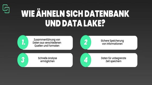 Datenbank vs. Data Lake: Unterschiede und Gemeinsamkeiten