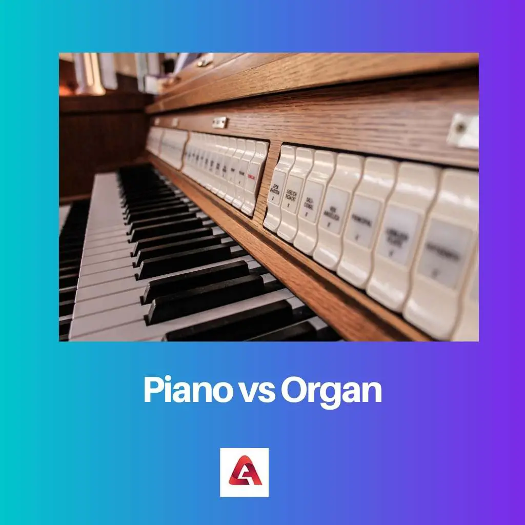 Klavier vs. Orgel: Unterschied und Vergleich