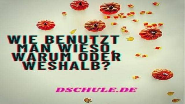 Wieso, Warum oder Weshalb : Was ist der Unterschied ?