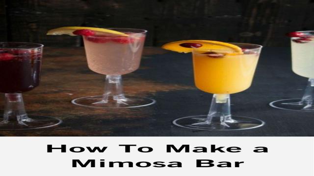 How to Make a Mimosa Bar