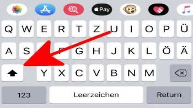 IPhone Feststelltaste nutzen – Großbuchstaben schreiben am iPhone