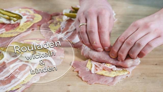 Rouladen richtig wickeln und binden