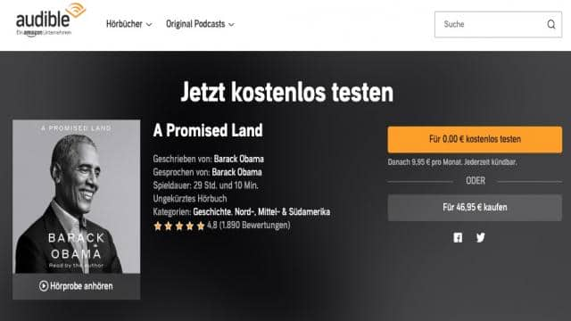 Audible ohne Abo nutzen – geht das?