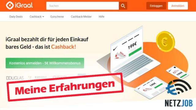 Meine ehrlichen Erfahrungen iGraal Cashback Erfahrungen