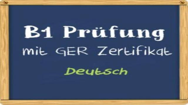 B1 Prüfung mit Zertifikat nach GER online machen!