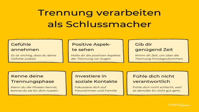 Trennung verarbeiten als Schlussmacher: Diese 6 Tipps helfen jetzt