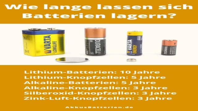 Wie lange halten Batterien?