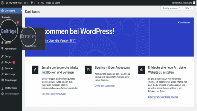 Wie erstellt man einen Beitrag in WordPress