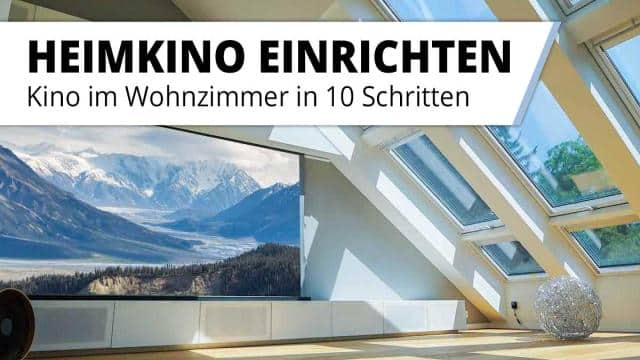 Heimkino im Wohnzimmer