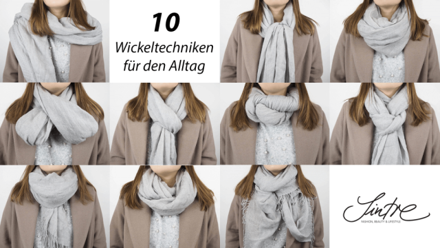 Schal binden – 10 Wickeltechniken für den Alltag