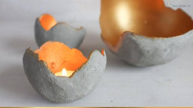 DIY Windlichter aus Beton – puristische Deko selber machen