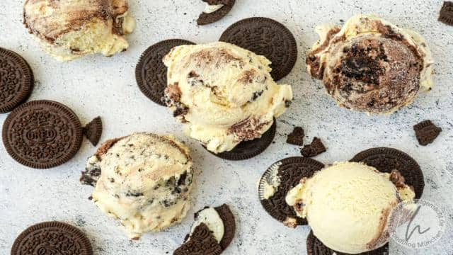 Oreo Eis selber machen (Cookies Eis)