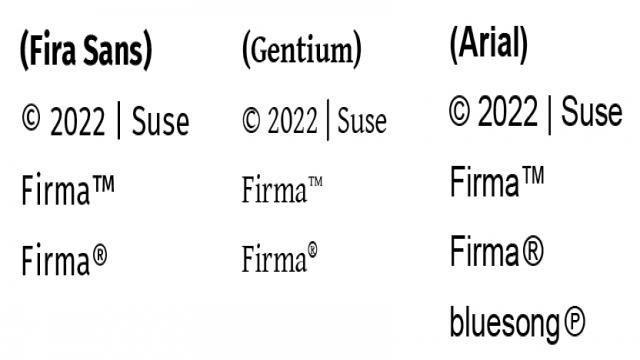 Copyright-Zeichen, Trademark und Registered Trademark im Einsatz (Schreibregeln 12)