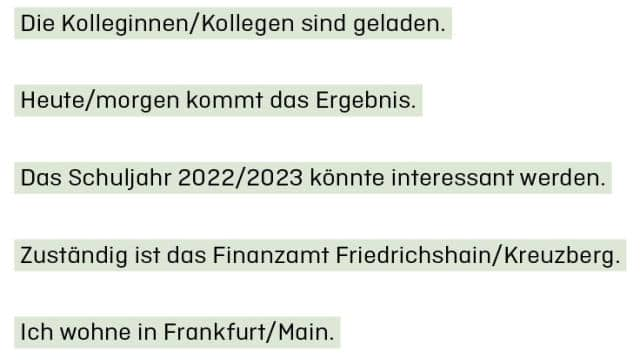 Schrägstrich: Alleskönner im Einsatz (Schreibregeln Teil 17)