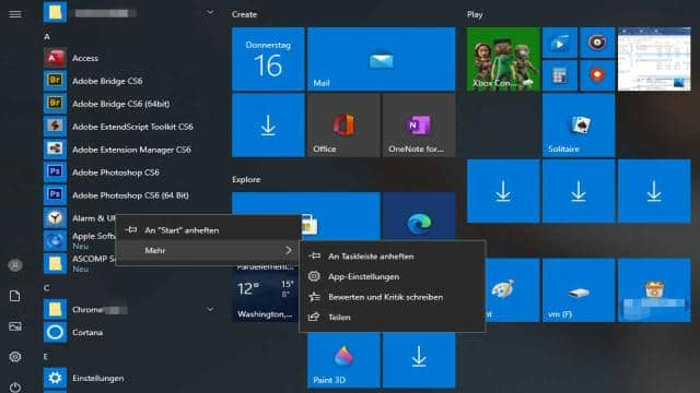 Wie kann man unter Windows 10 Verknüpfungen an die Taskleiste anheften? (10 Möglichkeiten)