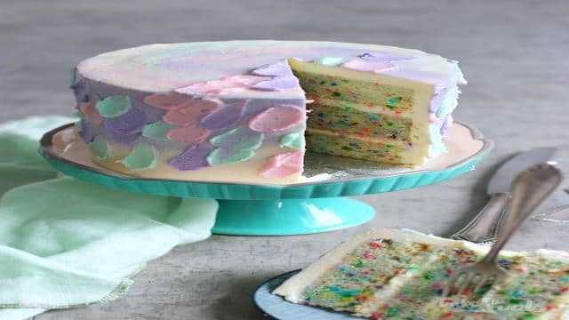 Funfetti Pastell Törtchen | Bake to the roots