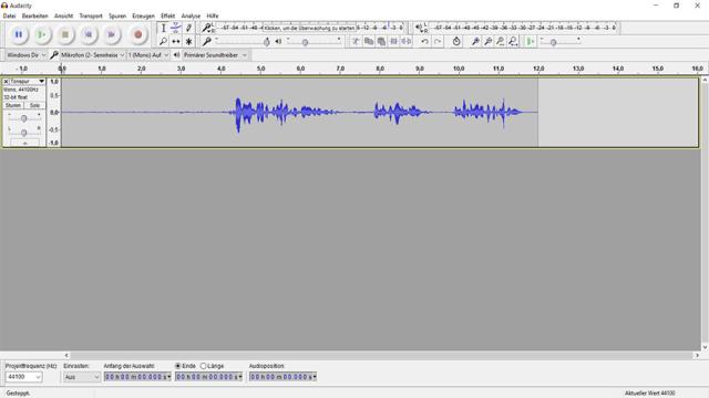 Roboterstimme mit Audacity